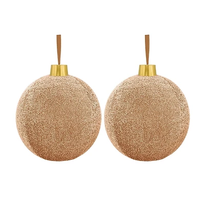 12"GUIRLANDES ORNEMENTS OR