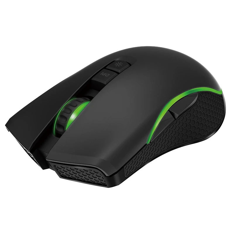 blackweb Wired RGB Illuminating and Programmable Gaming Mouse (Rich Black), Breathing Light Effect