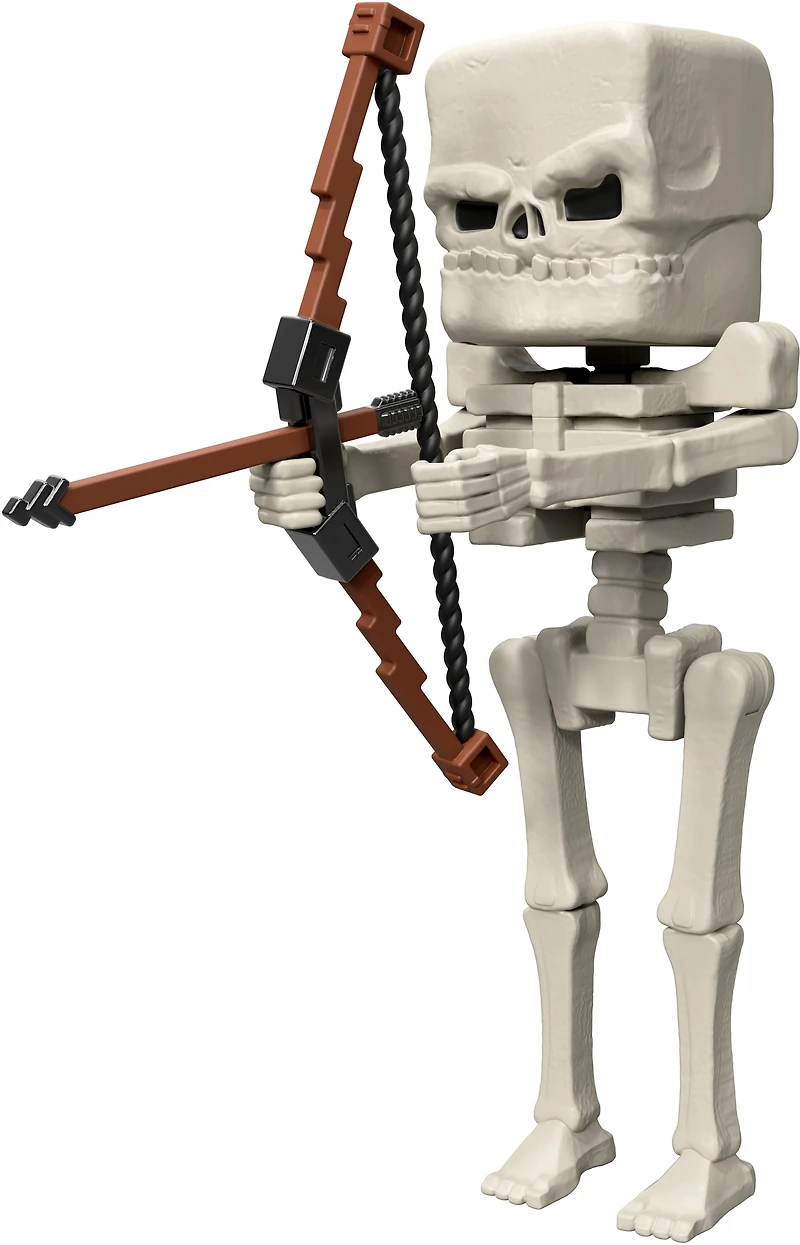 Minecraft-Figurine articulée Squelette-taille de 10 cm et accessoires