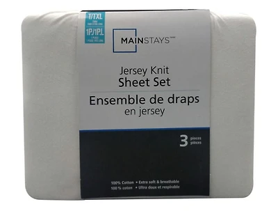 Ens. de draps en jersey Mainstays pour