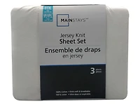 Ens. de draps en jersey Mainstays pour