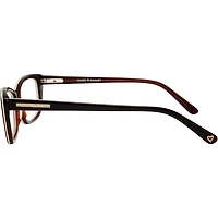 Hard Candy Womens Prescription Eyeglasses, Brown Sugar, Dark Brown, 53-15-145