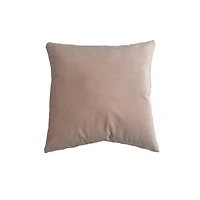 Hometrends Coussin Décoratif Jaune Velours