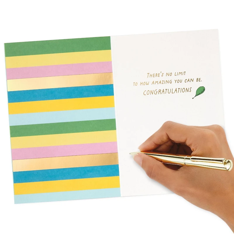 Carte de félicitations, carte de la remise des diplômes, Dr. Seuss, Signature de Hallmark (« Oh, the Places You'll Go! »)