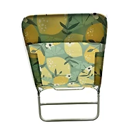Fabric Beach Lounger,Lemon