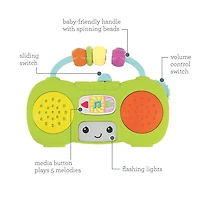 Infantino Music & Light Pretend Mini Boombox, Mini boombox