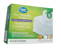 Great Value linges pour balayage à sec parfum de lavende