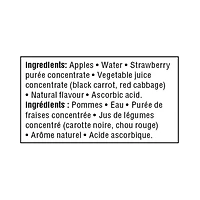 Collation non sucrée aux pommes et aux fraises Great Value 678 g<br>6 x 113 g