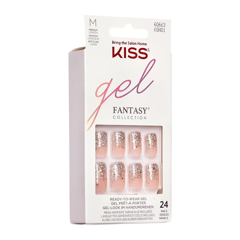 Kiss Gel Fantasy - faux ongles, 28 comptes