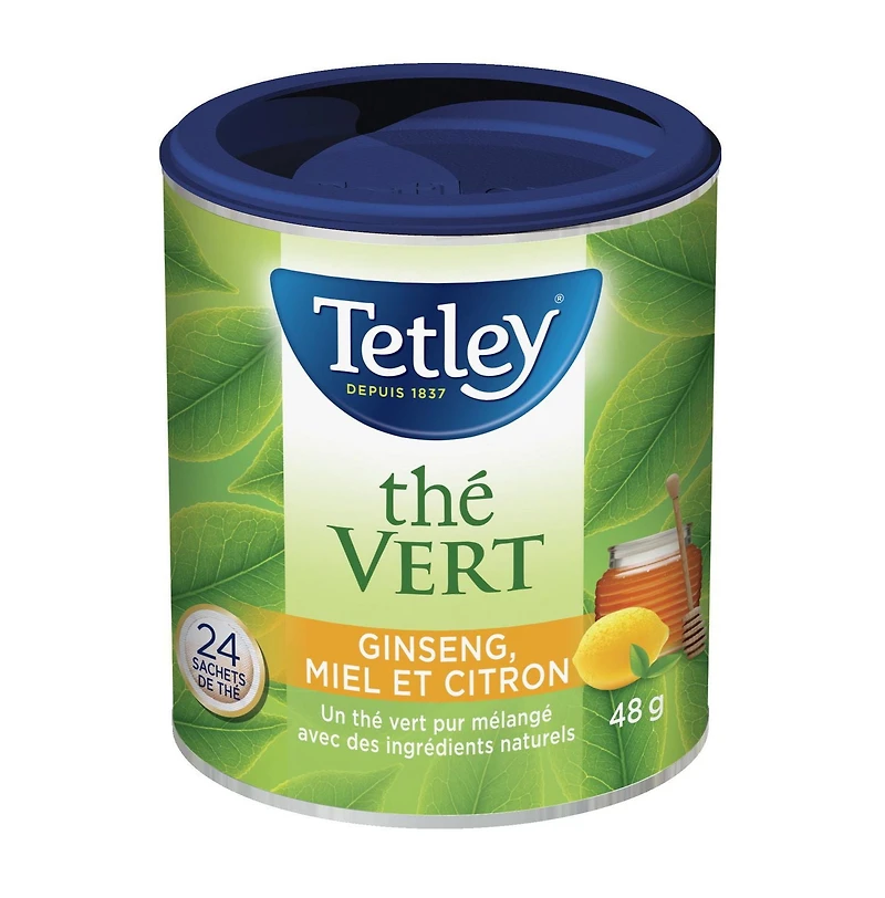 Tetley Honey Lemon Ginseng Green Tea, 24 tea bags