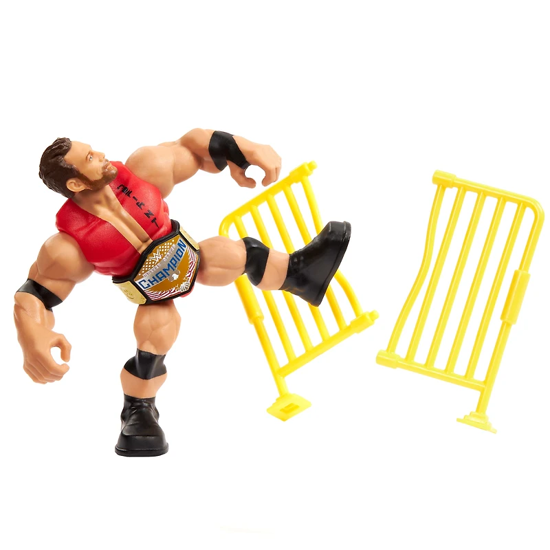 WWE Knuckle Crunchers Action Figures & Accessories, Bone-Crunch Sound, 3.25-inch (Styles May Vary)