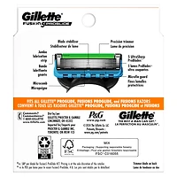 Cartouches de rechange de rasoir Gillette Fusion5 ProGlide pour hommes de rasoir pour manche de rasoir Flex-pivot, cartouches à 5 lames de rasoir, lame de précision pour hommes