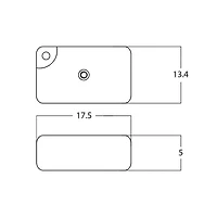 American Imaginations 17.5-in. W Above Counter White Bathroom Vessel Sink For 1 Hole Left Drilling AI-28199