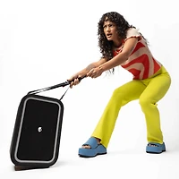 Skullcandy Stomp Waterproof USB Charge Out LED Lighting Wireless Bluetooth Portable Speaker, Black, STOMP XT