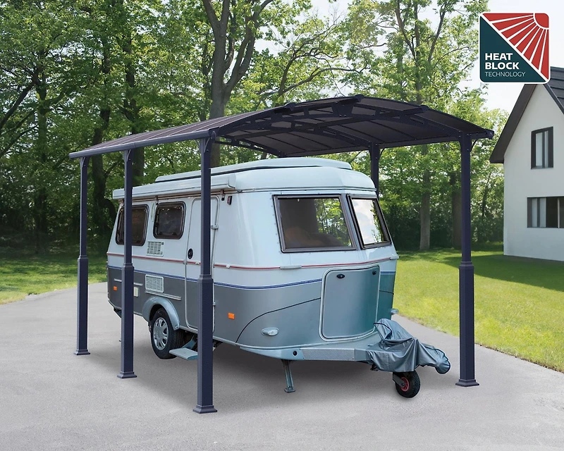 CANOPIA par PALRAM Alpine 12 pi x 17 pi - Gris - Abri pour VR, abri d'auto et bateau