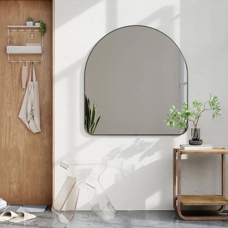 HUBBA ARCHED - Miroir mural cintré H 91cm laiton