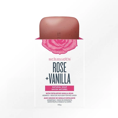 Schmidt's Rose & Vanilla Natural Bar Soap