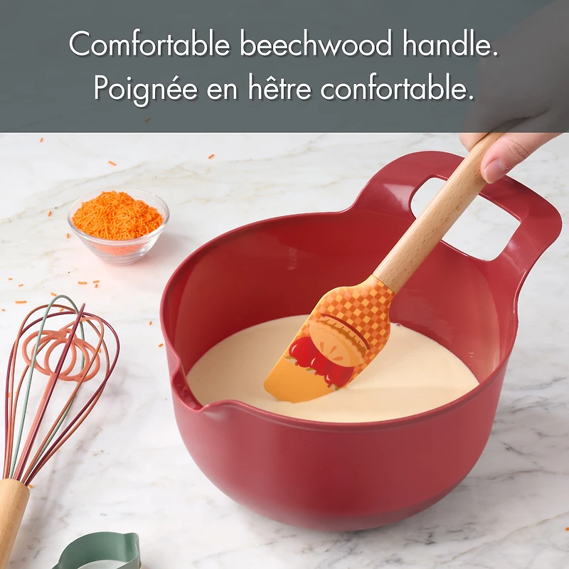 Way-to-Celebrate 12" Silicone Spatula, Apple Pie, Orange, WAY-TO-CEL PL SILICONE SPATULA