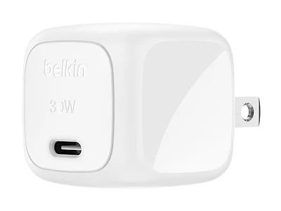 Chargeur mural cube USB-C® Belkin BoostCharge avec PPS 30 W - Blanc
