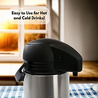 Thermos à double paroi en acier inoxydable scellé sous vide Mainstays de 1,8 L