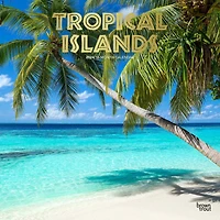 BrownTrout Tropical Islands 2024 12x24 Inch Square Wall Calendar, 9781975465452