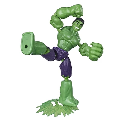 Marvel Avengers Bend and Flex  - Figurine articulée Hulk de 15 cm flexible, incluant accessoire
