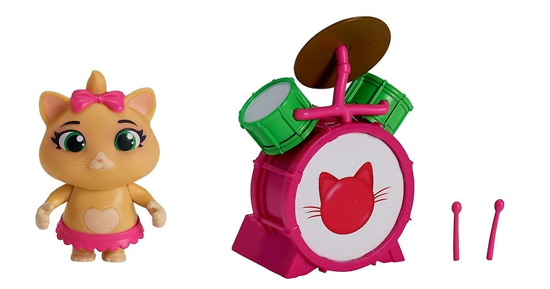 44 Chats - Les Mystichats - Figurine 3" Pilou avec Tambour