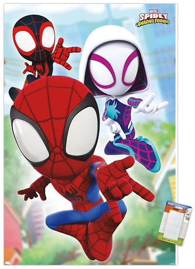 Marvel Spidey and His Amazing Friends - Webs Wall Poster, 22.375" x 34"