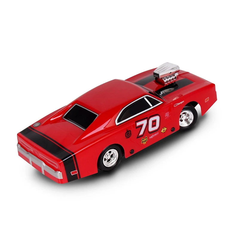 NKOK 1970 Dodge Charger RC Car Red/Black 1:24<br>