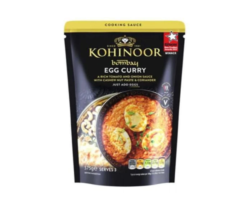 Sauce de cuisson au curry d’oeufs Kohinoor 375g