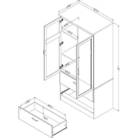 South Shore Acapella Wardrobe Armoire