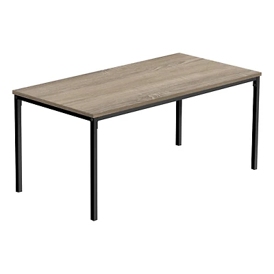 Monarch Specialties Table A Café, Accent, Cocktail, Rectangulaire, Salon, 40"l, Métal, Stratifié, Brun, Noir, Contemporain, Moderne