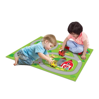MegaMat Cocomelomn Play Mat with 2 Vehicles