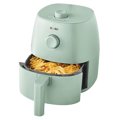 Mainstays 2.2 Quart Compact Air Fryer, Non-Stick, Dishwasher Safe, 1150W, Black