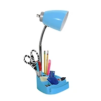 Limelights Gooseneck Organizer Desk Lamp with iPad Tablet Stand Book Holder and USB port