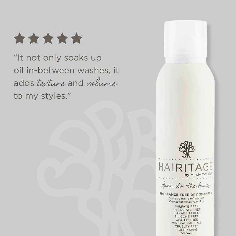 Down To The Basics Fragrance Free Dry Shampoo, Dry Shampoo