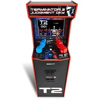 Arcade1Up Terminator 2 Deluxe Arcade Machine – 17" Color Screen, Real-Feel Arcade Light Guns, Wi-Fi Leaderboards, Classic Video Game, Perfect for at-Home Gaming