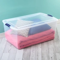 Boîte à verrou de Sterilite de 99.4L- Bleu 99,4L
