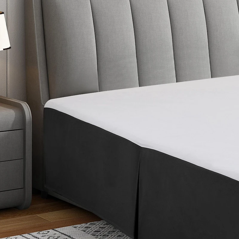 Jupe de Lit de Microfiber Super Doux
