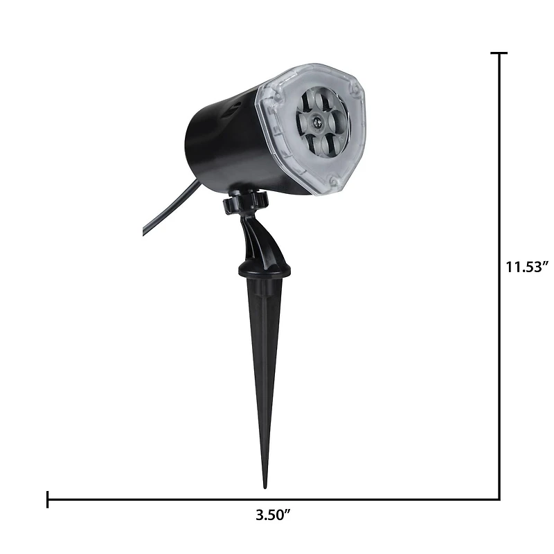 Lightshow Projection-Noir Case-Whirl-A-Motion-Scary Ghost (Blanc)