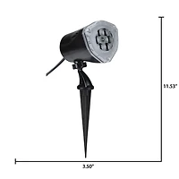 Lightshow Projection-Noir Case-Whirl-A-Motion-Scary Ghost (Blanc)