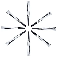 Crécelles de fête à franges noires et argentées pour le Nouvel An, 17,5 cm de long, 8 pièces, décoration de fête, par Way to Celebrate Style, adulte