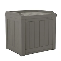 22 Gallon Small Deck Box with Storage Seat - Stoney