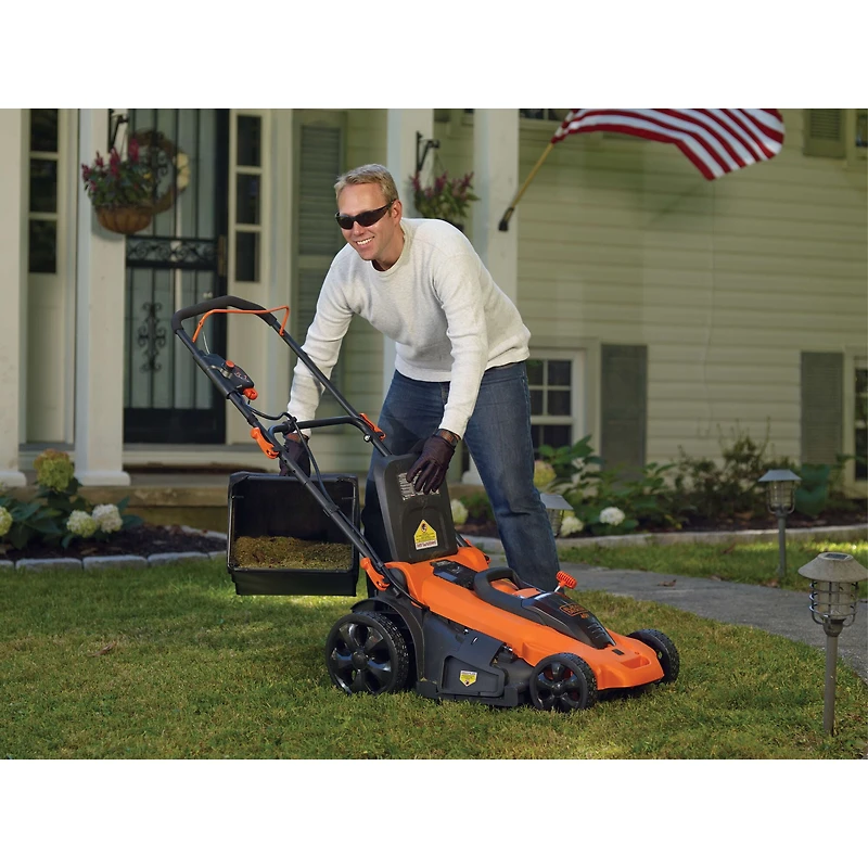 BLACK+DECKER CM2043C 40V MAX* Lithium Ion Cordless 20 in. Lawn Mower with Battery & Charger Included