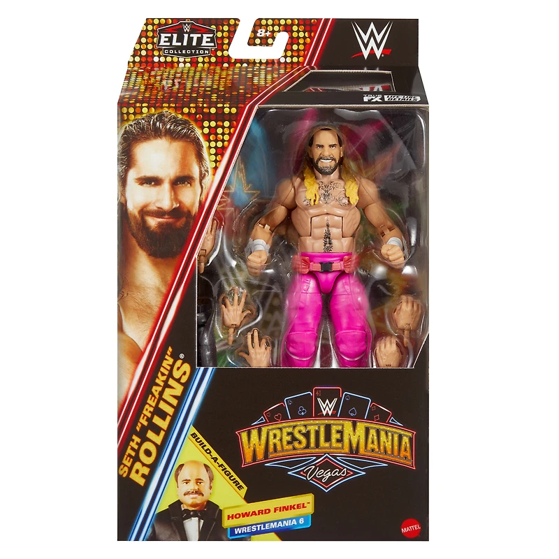 WWE-Figurine articulée collection Élite avec éléments Seth Rollins