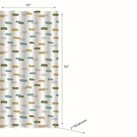 IH Casa Decor Peva Shower Curtain With 12 Polyresin Hooks Hyphen