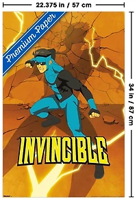 Invincible: Season 3 - Blue Suit Teaser One Sheet Wall Poster, 22.375" x 34"