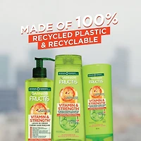 Garnier Fructis Vitamin & Strength revitalisant fortifiant pour cheveux fragiles ayant tendance à tomber, avec orange sanguine, vitamine C, et biotine, 354 mL Revitalisant enrichi de vitamines