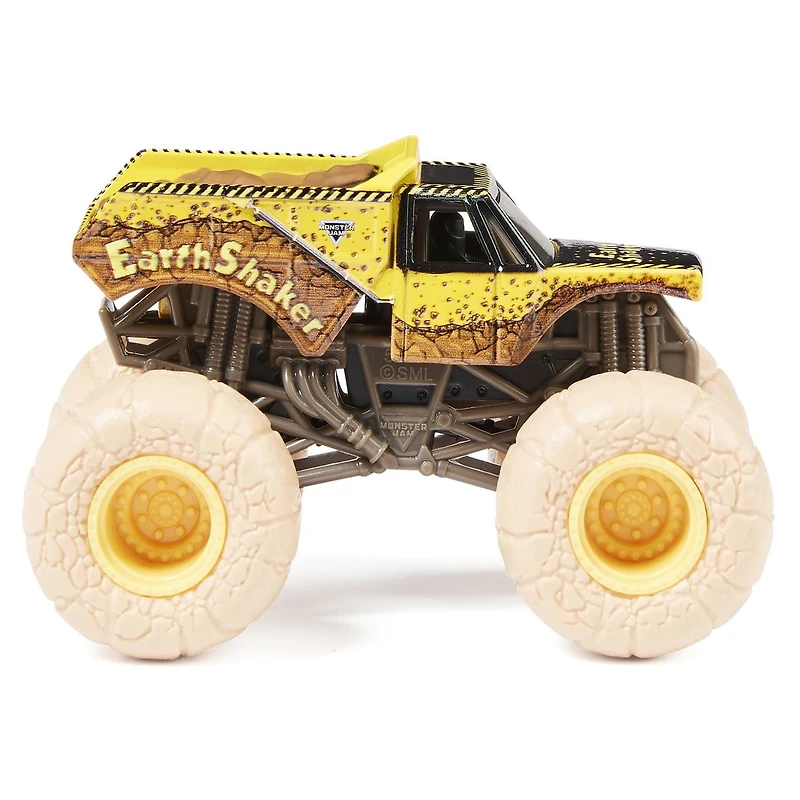 Monster Jam, Official EarthShaker Vs. Max-D Die-Cast Monster Trucks, 1:64 Scale, Kids Toys for Boys Ages 3 and up