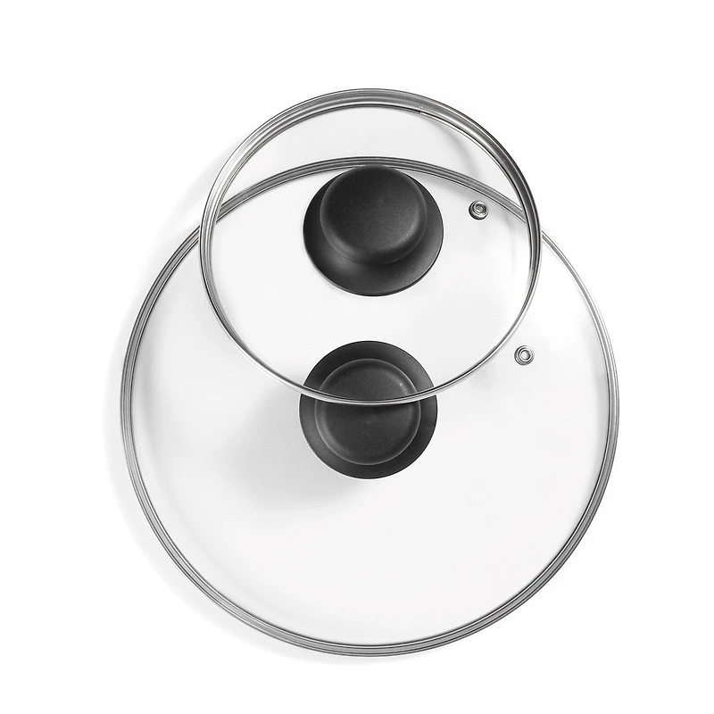 Starbasix Batterie de cuisine antiadhésive 8-pièces, couvercles en verre trempé - Sauge